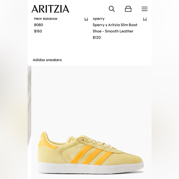 Adidas Samba Gazelle Yellow / Gold - Picture 1 of 4